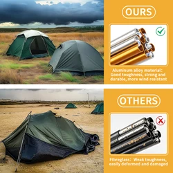 Carpa de pesca con postes de aluminio extensibles y regulables