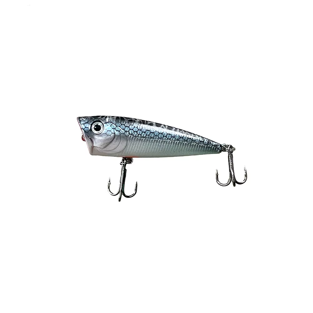 Popper Topwater 6cm superficie - Para lubina y trucha con anzuelos - imagen 3