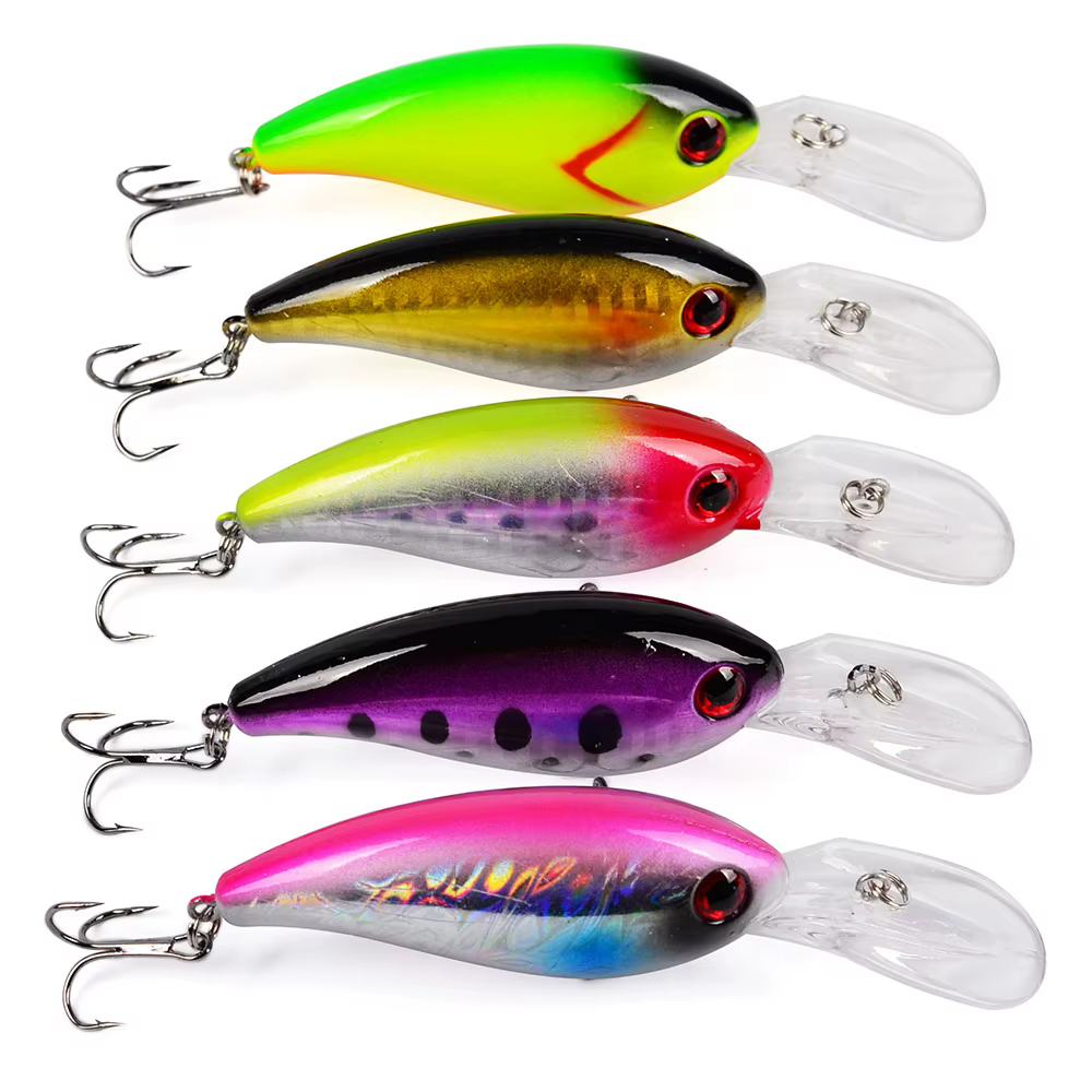 Crankbait 100mm 14g labio largo para agua salada - imagen 5