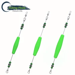 Flotadores de pesca inox con cuentas reflectantes y alta resistencia