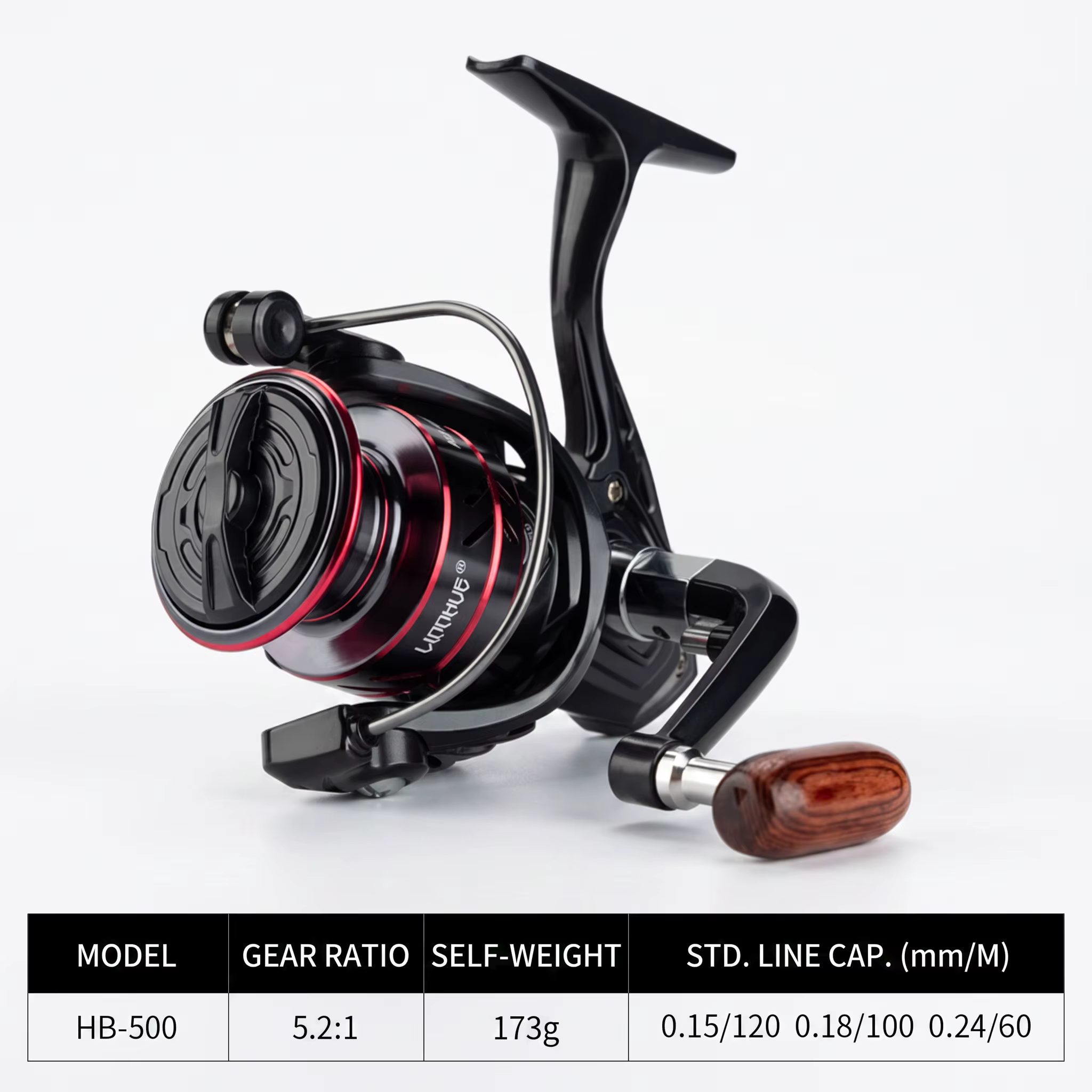Carrete Spinning Goture 500 con Bobina Metálica para Señuelos - imagen 5