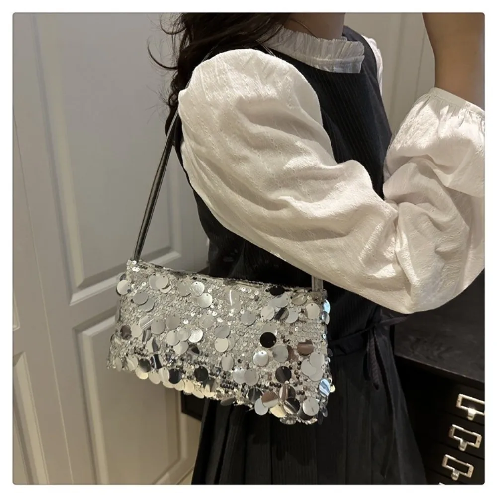 Bolso bandolera ligero con lentejuelas para mujer, fiesta de noche - imagen 5