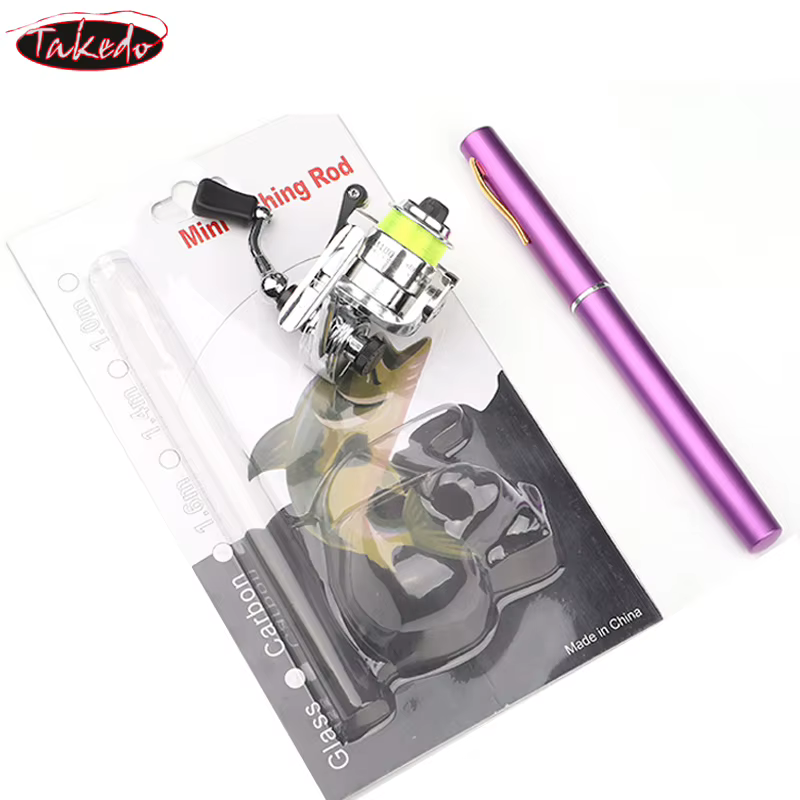 Takedo MYH4 Caña de Spinning Infantil Telescópica para Pesca