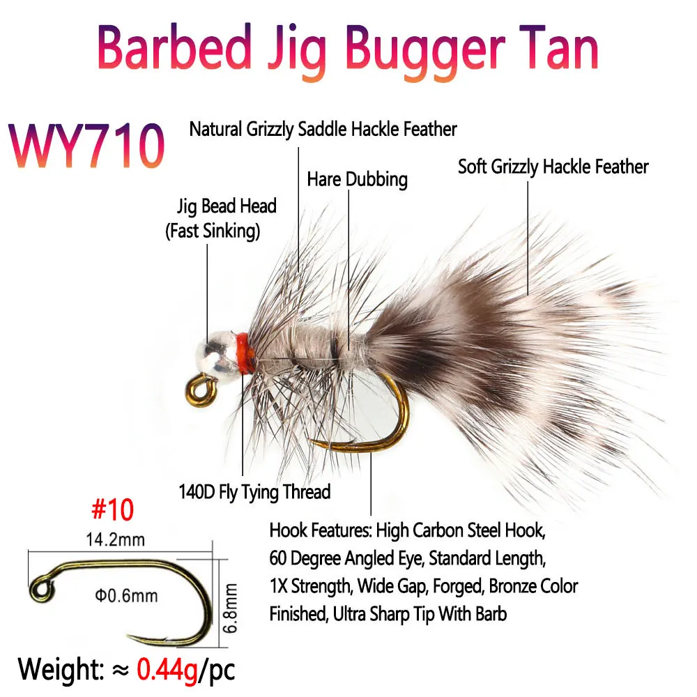 Moscas trucha lubina variedad streamer bugger ninfa pesca