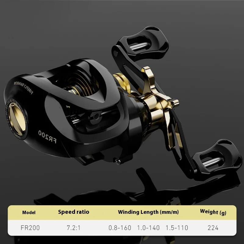 Carrete baitcast Haut Ton 1FR200 con freno y nylon PA66 para señuelos - imagen 3