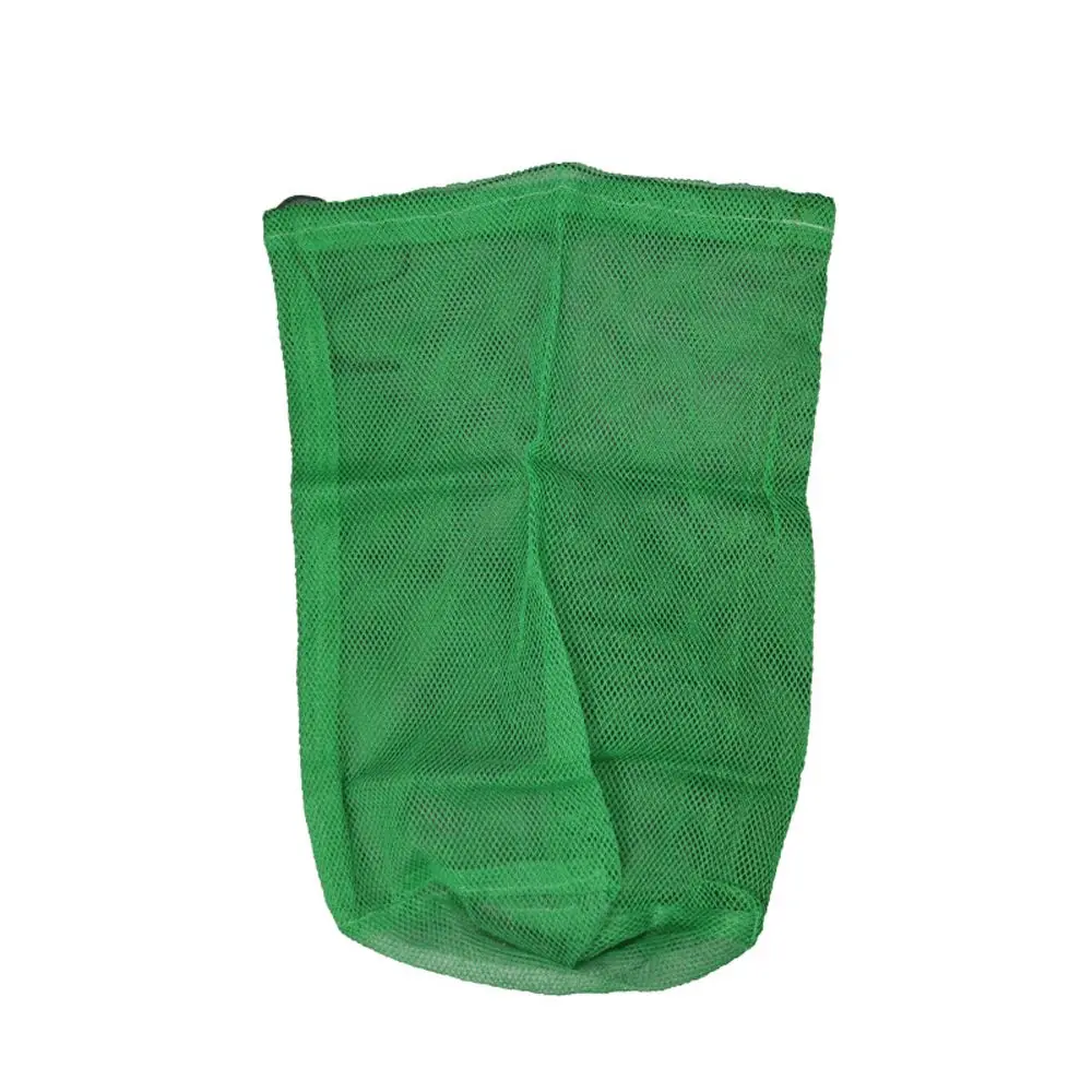Red de pesca plegable portátil verde con bolsa de malla