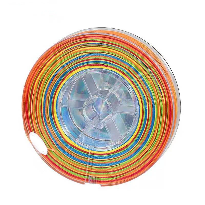 Detalle del trenzado multicolor del sedal Jigger EX 8