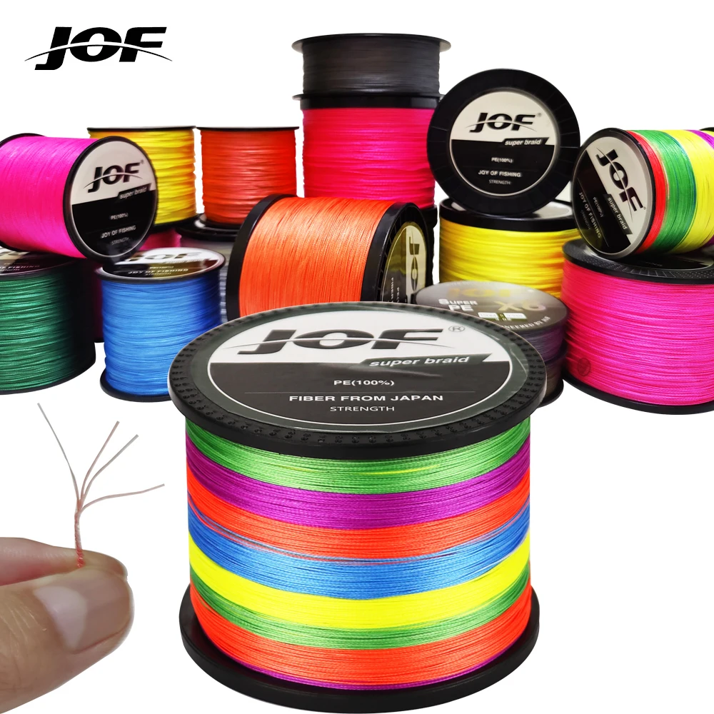 Sedal trenzado 4 hebras JOF – Resistente al desgaste para pesca - imagen 2