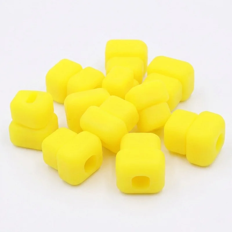 Perlas flotantes doble cono fluorescentes para carpas amarillas - imagen 2