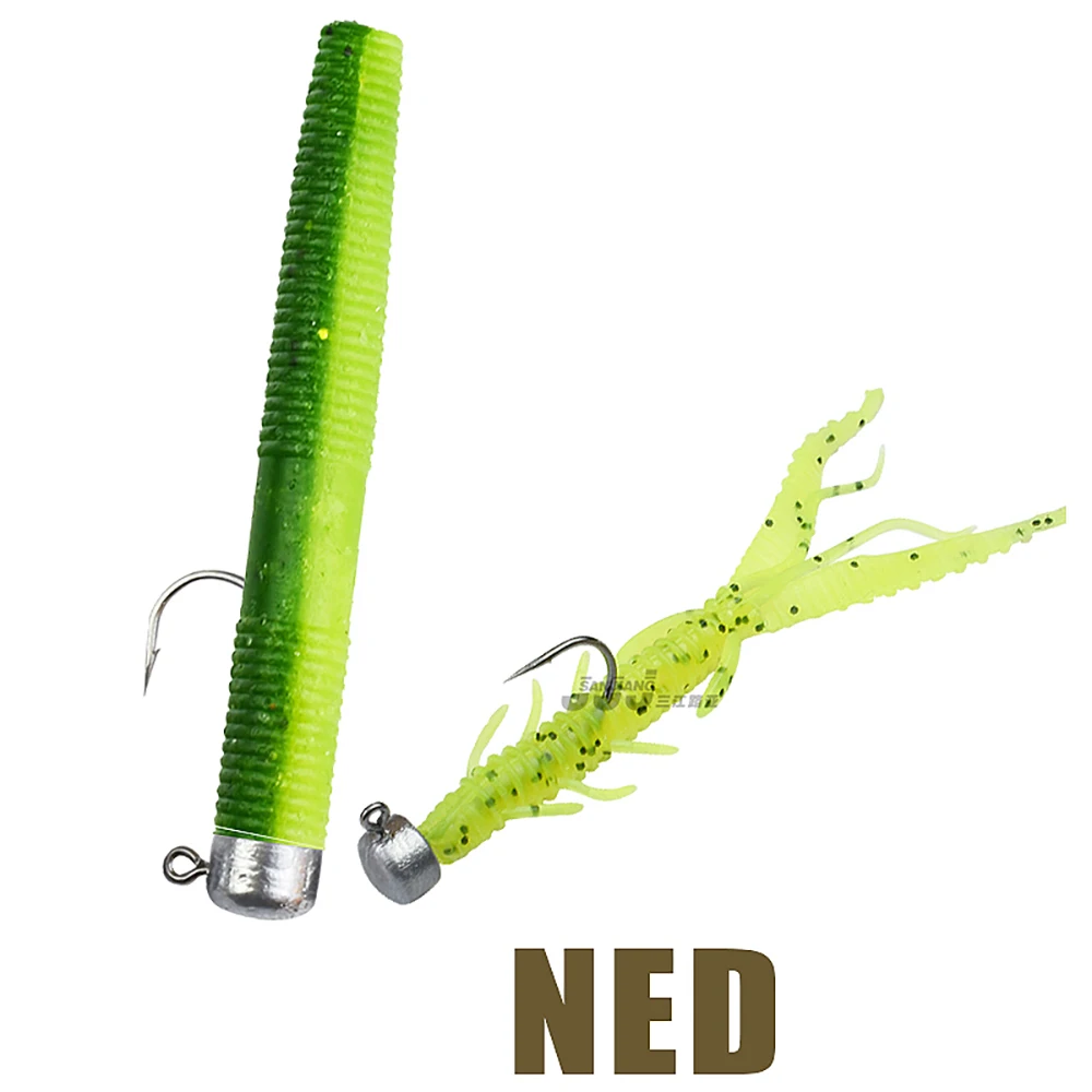 Anzuelo Jig Head NED para vinilo lubina y carpa – acero inoxidable - imagen 5