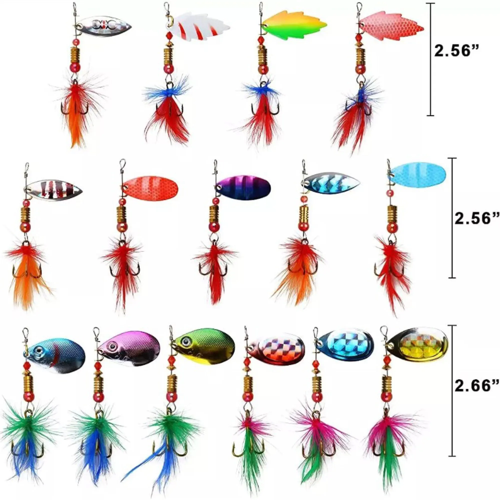 Variación de tamaños y colores