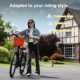 Bicicleta eléctrica retro auxiliar urbana con batería extraíble - imagen 5