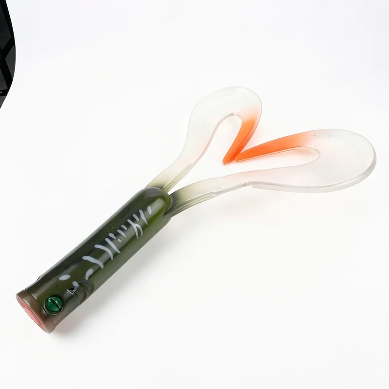 Señuelo vinilo doble cola con sal lento para lucioperca y lucio - imagen 2