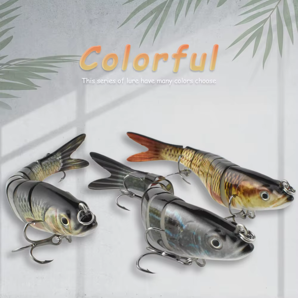 Crankbait articulado con acción realista para pesca deportiva - imagen 3
