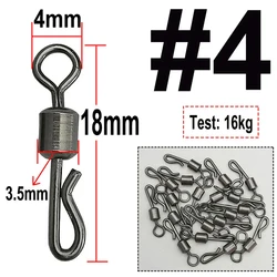 Conector giratorio de rodamiento Q para aparejos de carpa