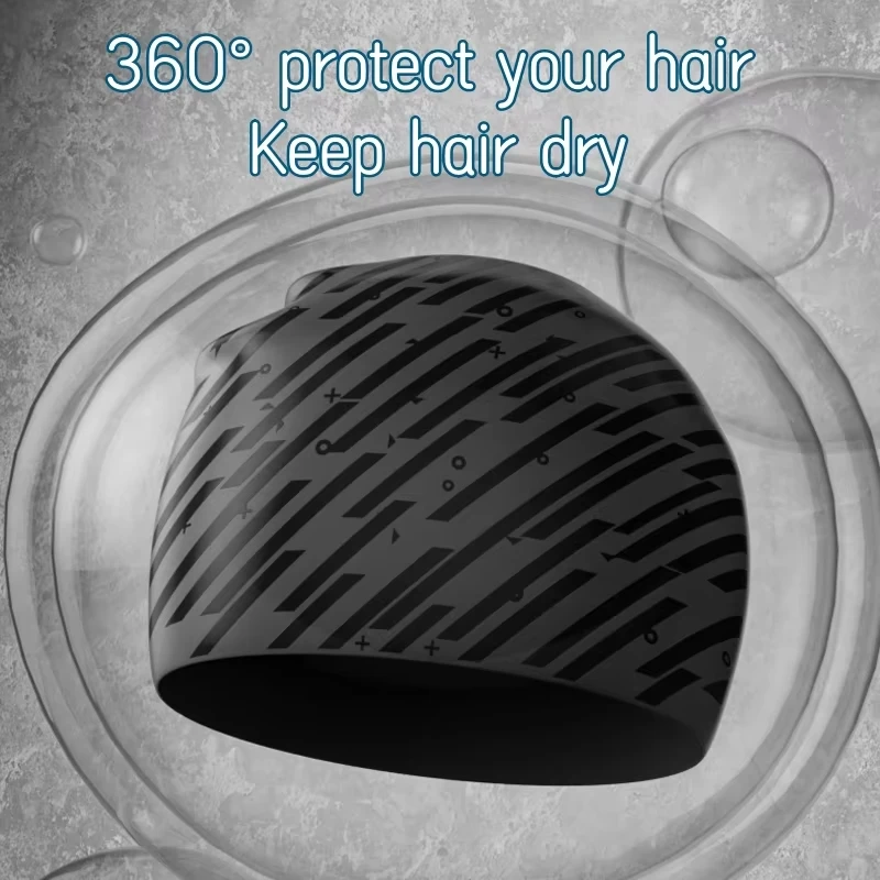 Gorro de natación silicone impermeable - Alta elasticidad resistente para hombre - imagen 5