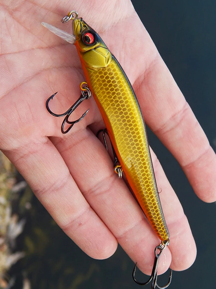 Minnow Señuelo lucio - Cebo duro 11 cm, wobbler hundimiento lento - imagen 4