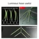 Tubo luminoso verde para pesca nocturna de silicona antidesgaste - imagen 3