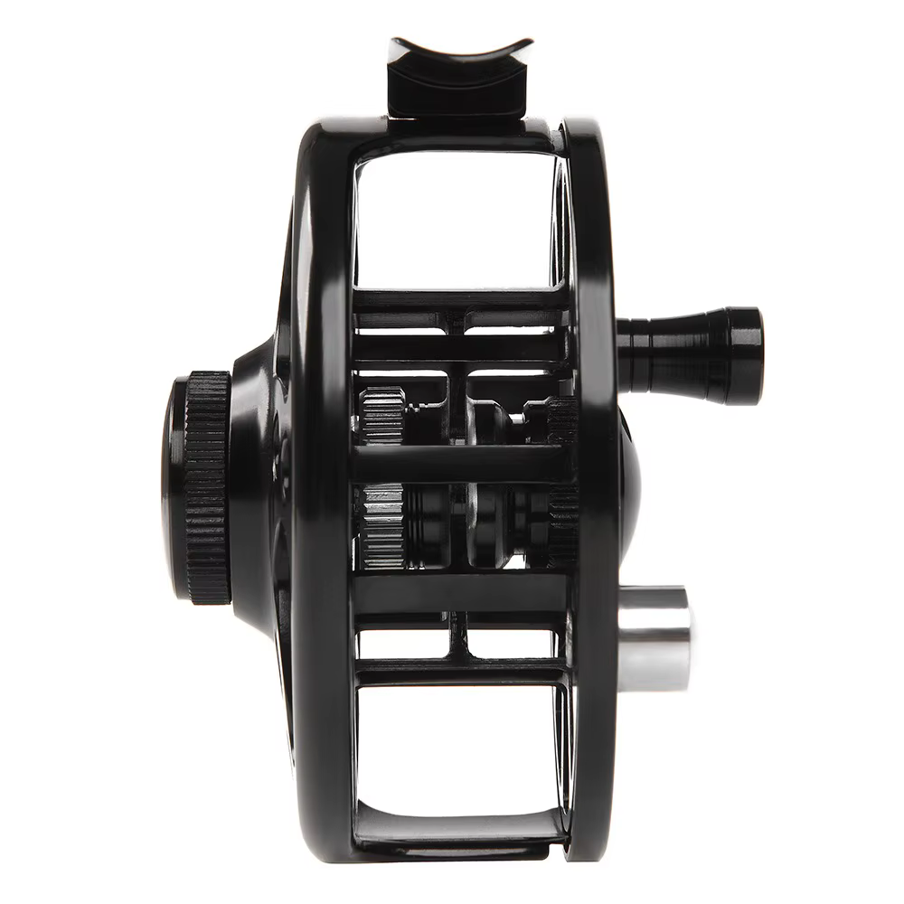 Carrete de Pesca a Mosca de Aluminio Reversible Portable
