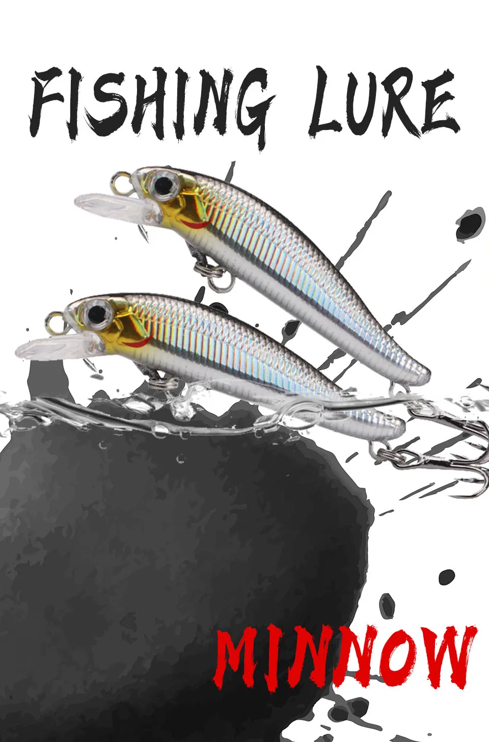 Señuelo minnow hundido WALK FISH en diferentes colores