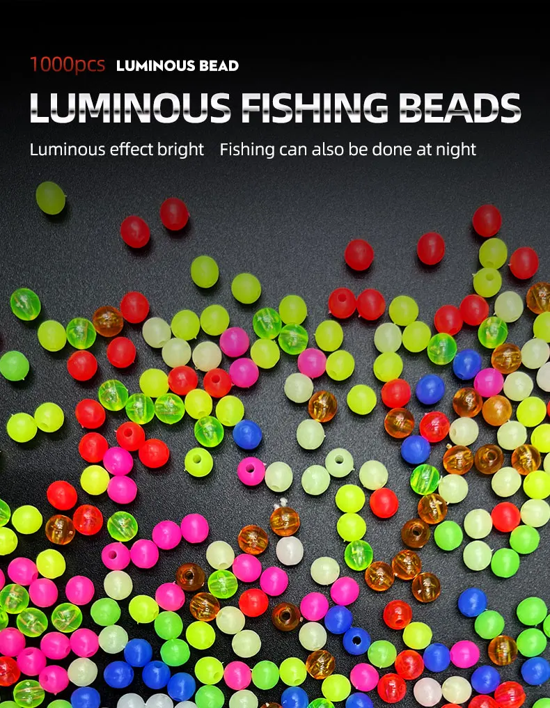 Cuentas fluorescentes redondas de 5 mm