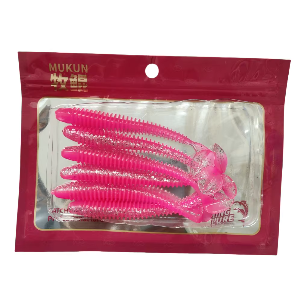 MUKUN Señuelo vinilo suave Shad anillo de impacto para jigging - imagen 3