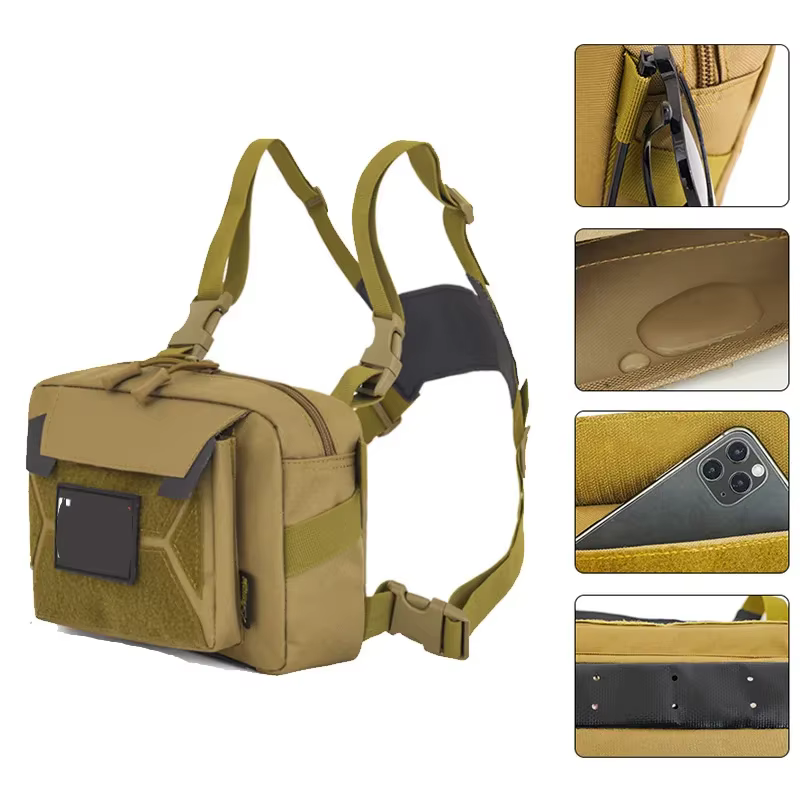 Bolsa de pecho para pesca táctica impermeable con sistema MOLLE - imagen 5