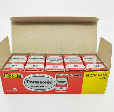 Pilas de carbono Panasonic 9 V para micrófonos inalámbricos y alarmas