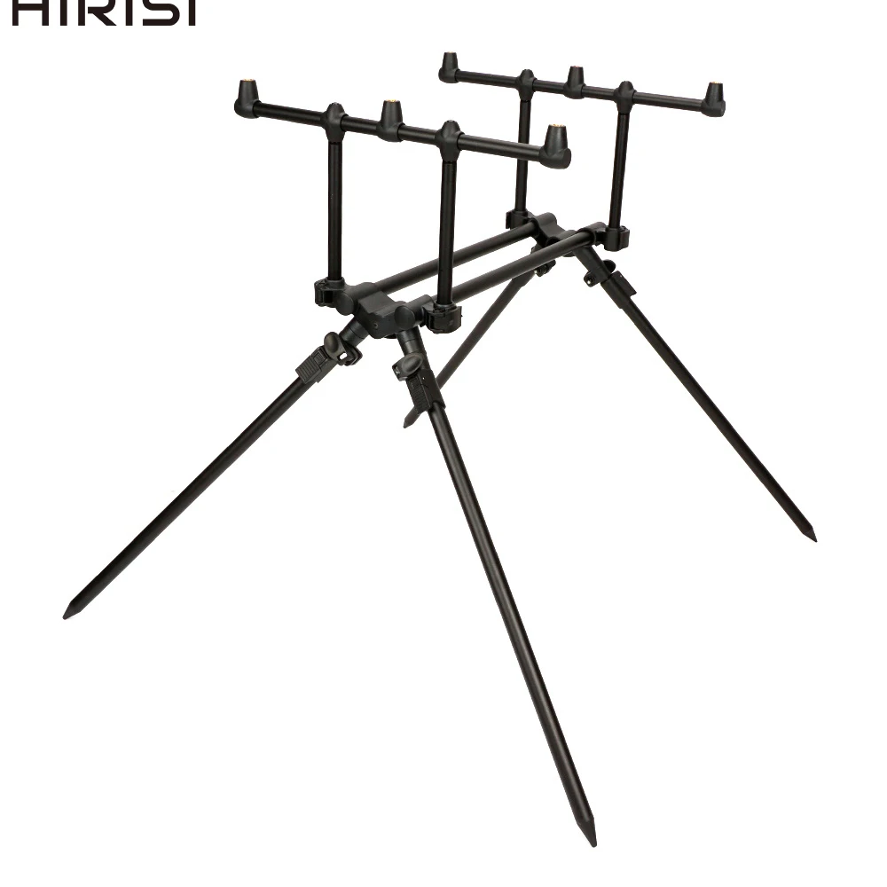 Soporte trípode aluminio plegable para cañas de carpa - imagen 5