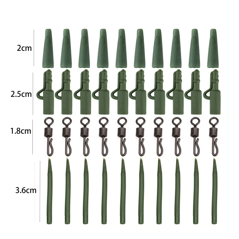 Accesorios para carpa: clips de plomo con cambio rápido y giratoria - imagen 2