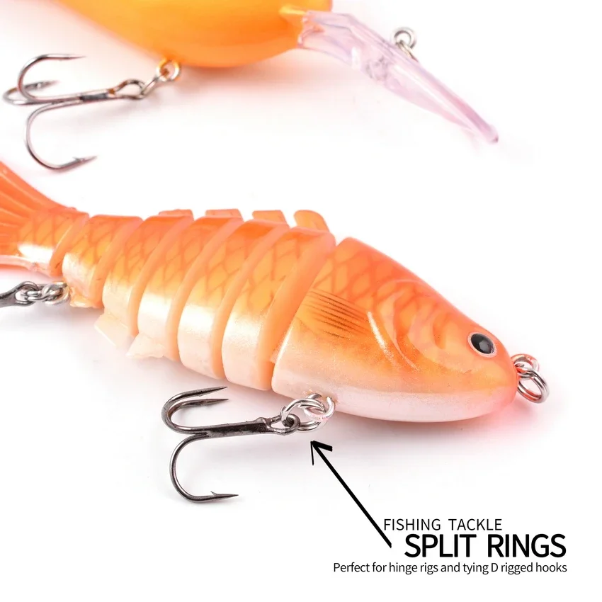 Anillas divididas de acero inoxidable para pesca – Conector doble - imagen 3