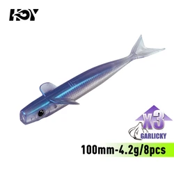 Kingdom ForkTail Señuelo Swimbait blando lento para agua salada