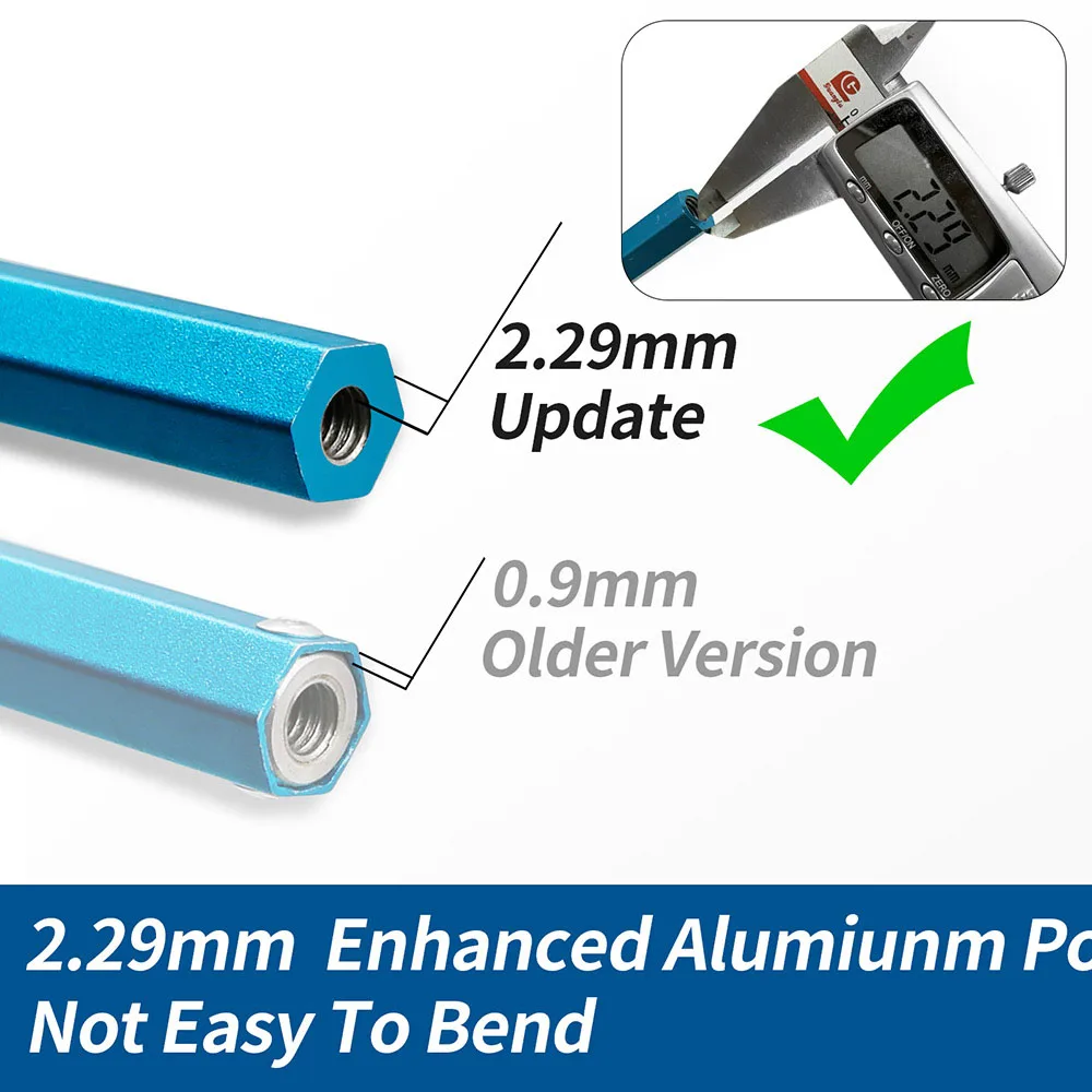 SANLIKE palo telescópico de aluminio con gancho de lanza inox - imagen 2