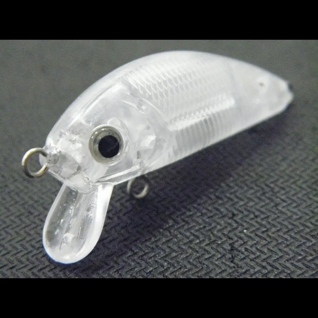 Señuelo Crankbait transparente wLure sin pintar, ligero, plástico - imagen 2