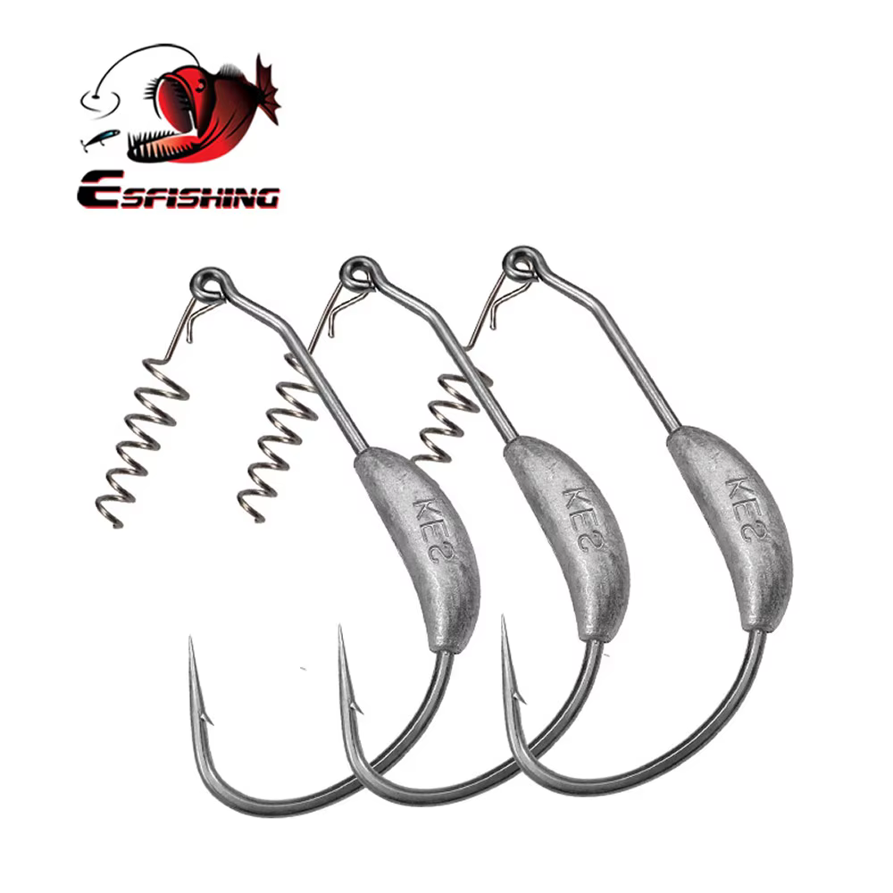 ESFISHING Jig Head Compensado – Acero carbono para Lúcio