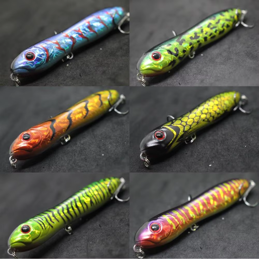Popper W Lure W769 Topwater Walking Ojos 3D – Pesca en Superficie - imagen 5