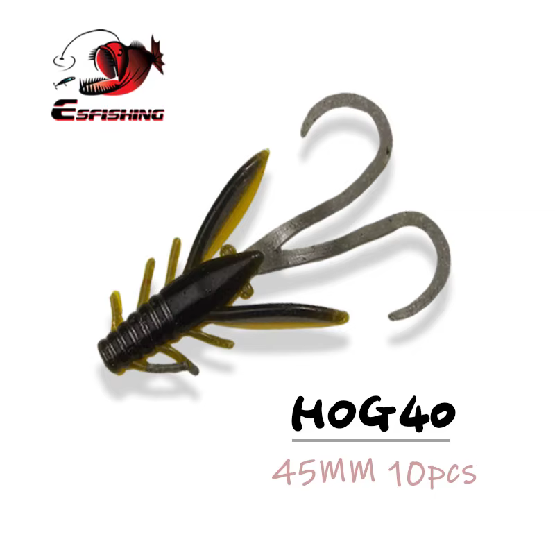 ESFISHING HOG40 Vinilo 45mm Camarón – Ice fishing