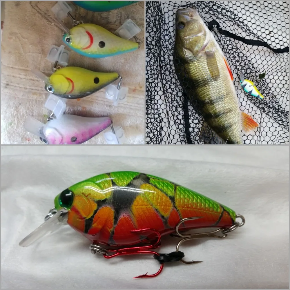 WLure Square Bill Crankbait flotante blanco 7 cm - imagen 3