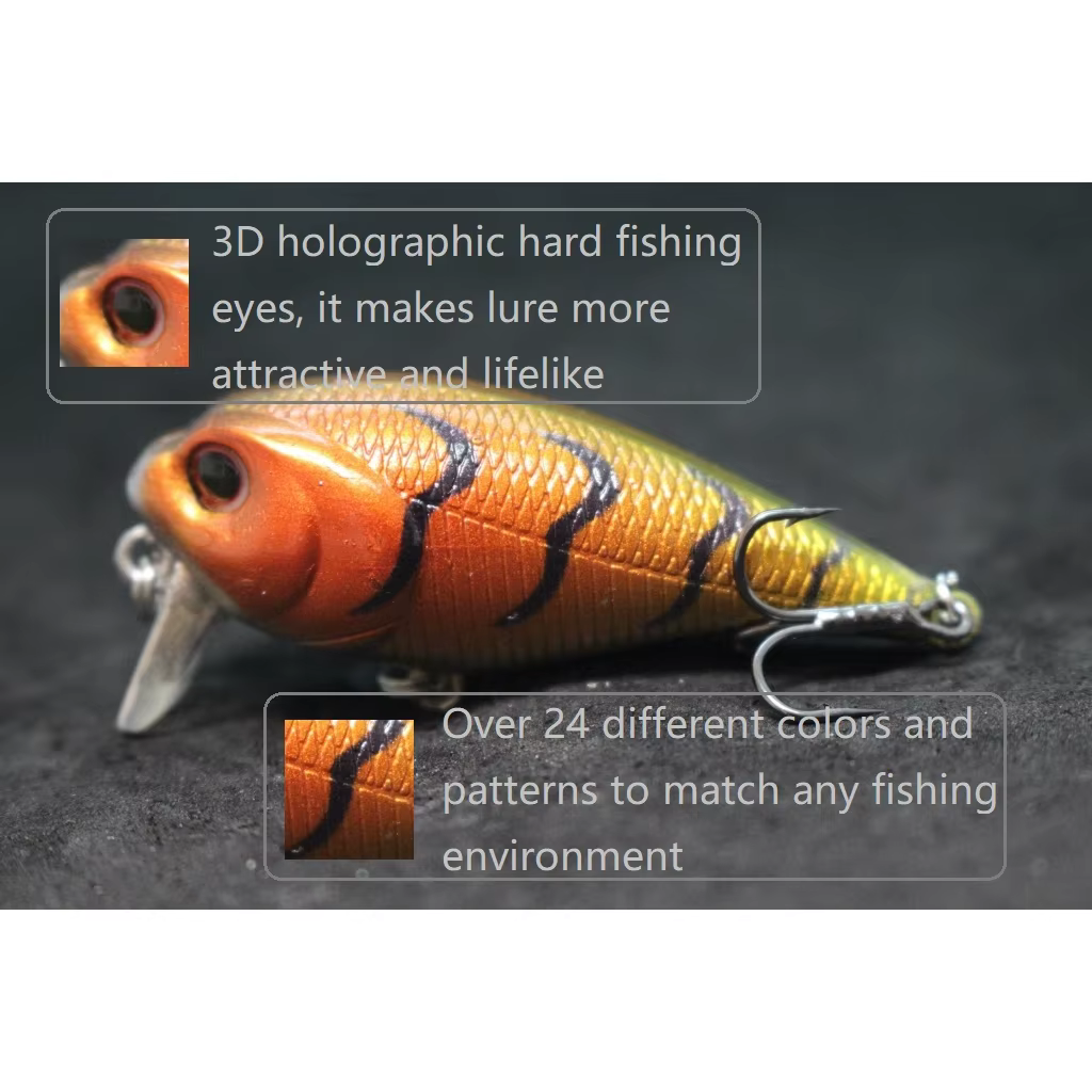 WLure C655 Crankbait – Señuelo wobbler 5,7 cm agua salada - imagen 5