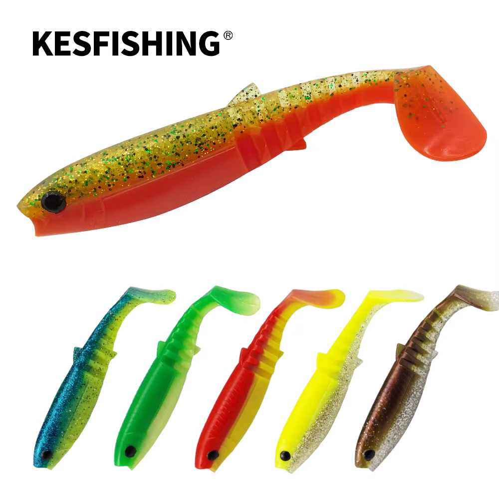 KESFISHING Cannibal – Señuelo blando de 6 pulgadas sabor camarón