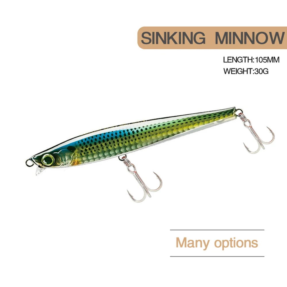 Señuelo de pesca Minnow Wobbler 10,5 cm vista lateral