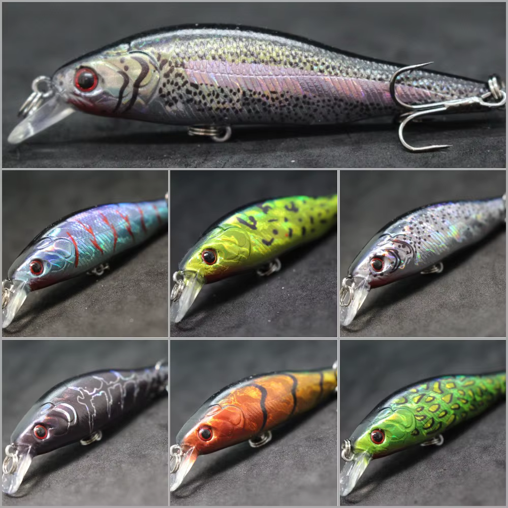 WLure Minnow – Señuelo para agua dulce con ojos 3D - imagen 4