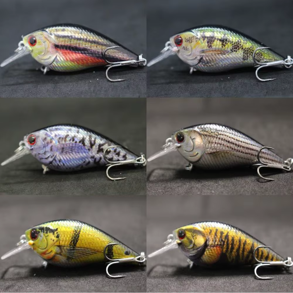 WLure Crankbait pico cuadrado – Flotante lento pintura RealLife - imagen 3
