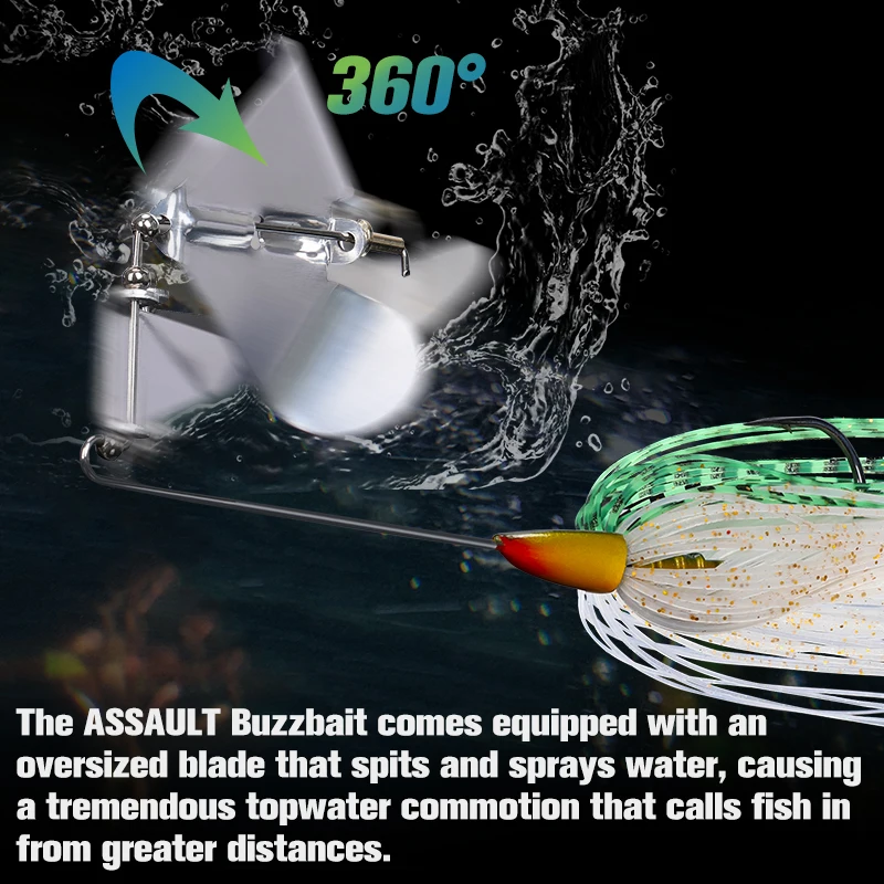TSURINOYA Buzzbait para Lucio – Señuelo superficie 12-26g - imagen 5