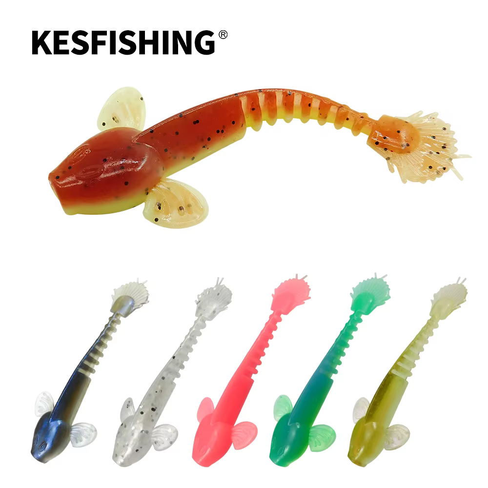 Kesfishing Cebo Silicona Gusano 55mm para Lubina Trucha - imagen 4