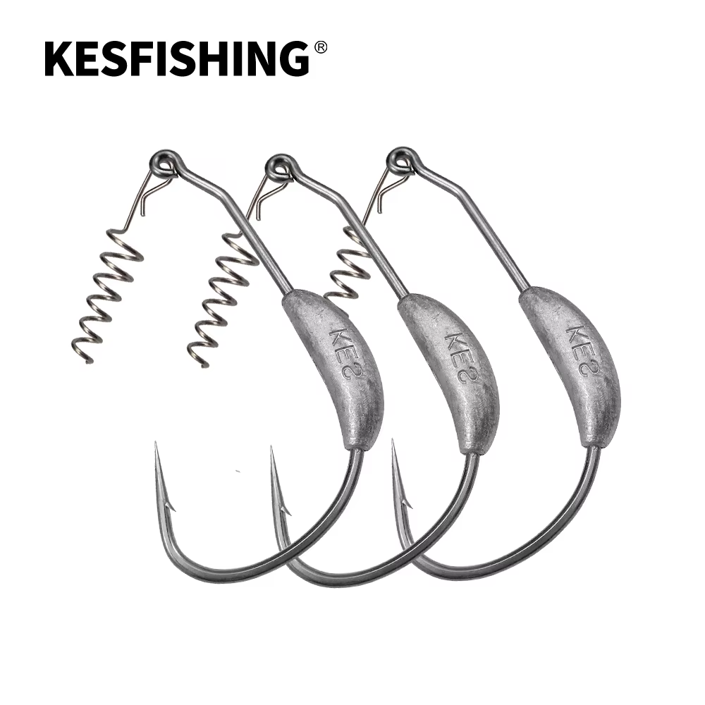 Anzuelo Jig Head KESFISHING de acero al carbono para vinilos