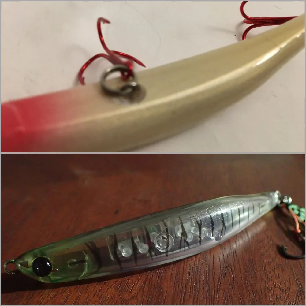Señuelos minnow sin pintar wLure que se hunden y agitan - imagen 2