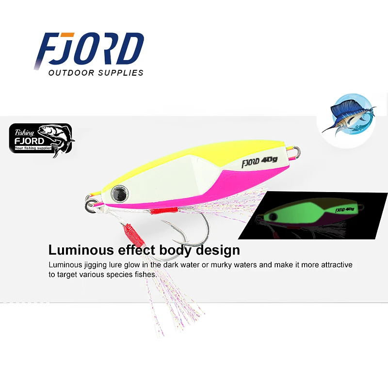 Fjord Jig Head Metal - Señuelo para lubina y trucha - imagen 2