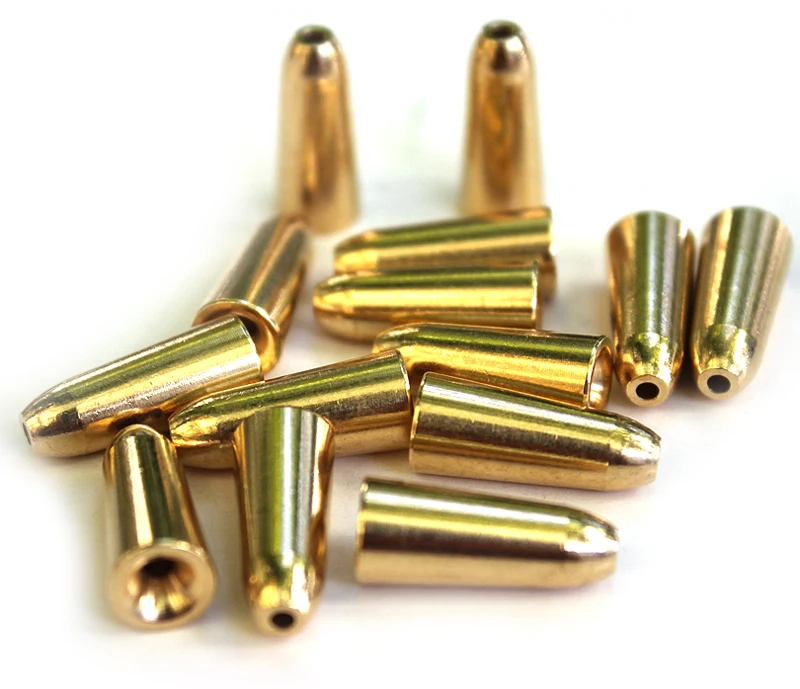 Detalle del acabado y forma del plomo de cobre