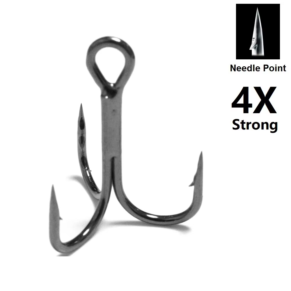 Anzuelos triples FH87HP30 – Forjados niquelados Needle Point